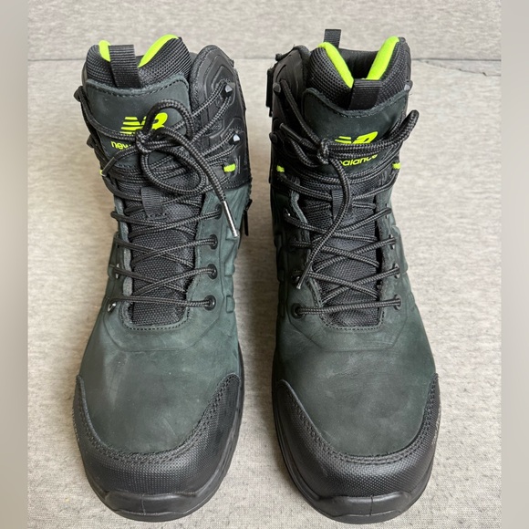 New Balance Men’s Safety Toe Work Boots Black Green Safety Toe Size 12 Lace-Up - Picture 3 of 8